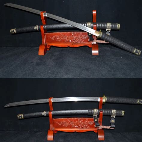 Japanese Samurai Battle Ready Sword Handmade Damascus Folded Steel Steel Katana-in Swords from ...