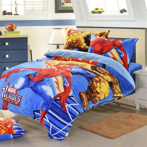 Supper warm Fast Shipping kids boys bedding queen size twin full velvet ...