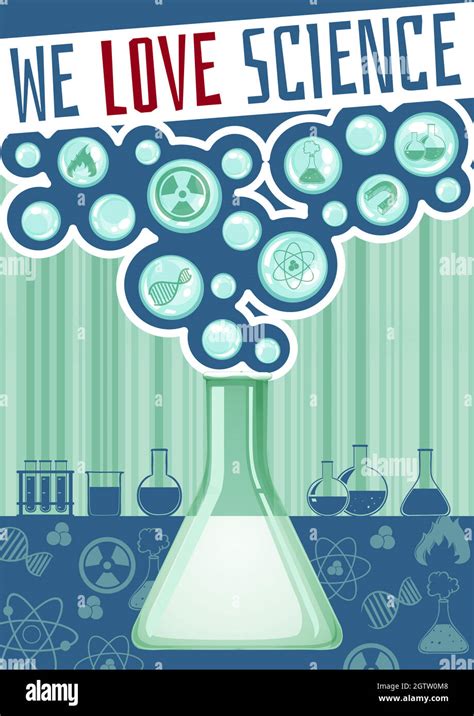 Science poster with lab equipment Stock Vector Image & Art - Alamy