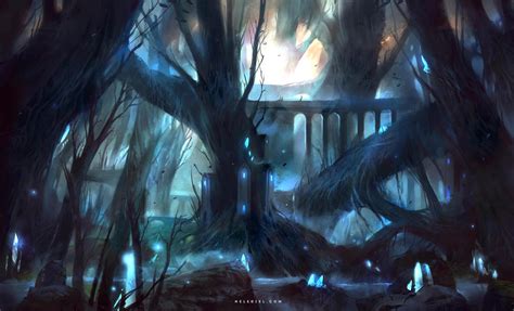 Elven Forest by Nele-Diel on DeviantArt