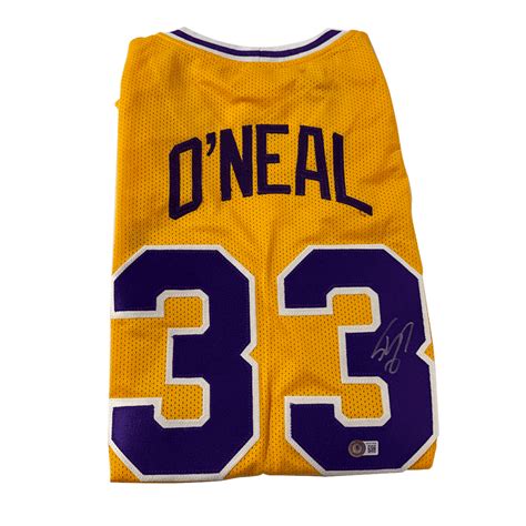 Shaquille O'Neal Autographed Gold LSU Basketball Jersey