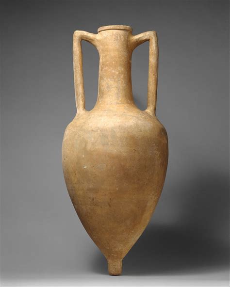 Terracotta transport amphora | Greek, Rhodian | Hellenistic | The Met | Ancient greek pottery ...