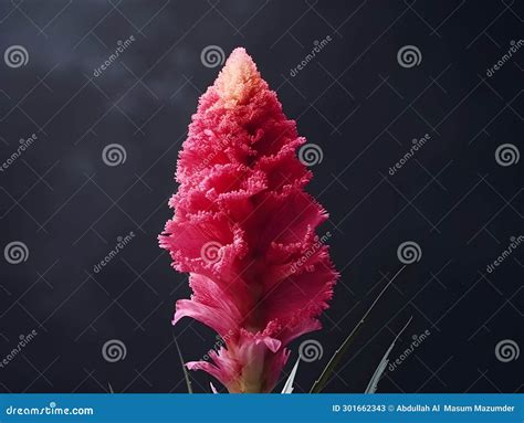 Cockscomb Flower in Studio Background, Single Cockscomb Flower ...