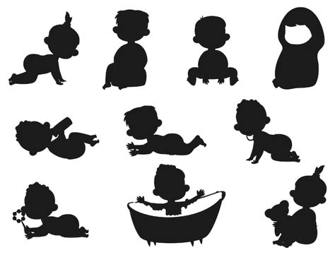 Premium Vector | Babies infants toddlers cute little baby boys girls ...