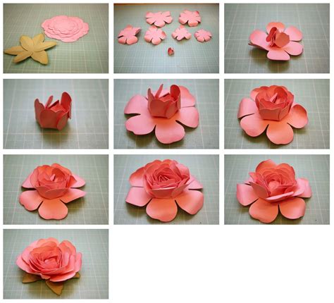 Bits of Paper: Rolled Rose and Easy To Assemble Rose 3D Paper Flowers! | Cricut & Silhouette ...