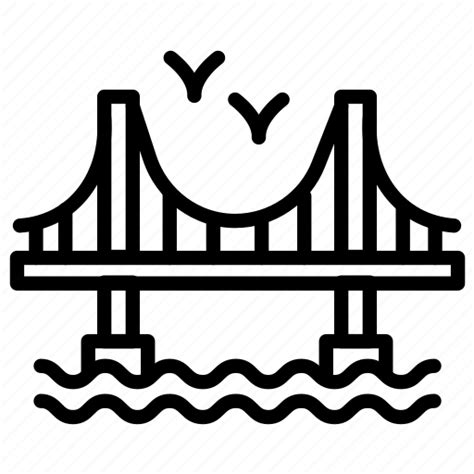 Golden, gate, bridge, art, landmark icon - Download on Iconfinder