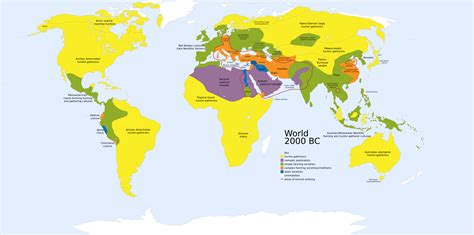 World 1000 & 2000 BC - Vivid Maps