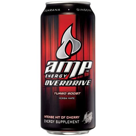 AMP Energy Overdrive Yerba Mate Energy Drink, 16 Fl. Oz. - Walmart.com