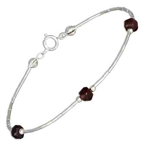 Sterling Silver Garnet Jewelry