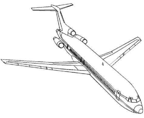 Boeing 777 Jet Colouring Pages Sketch Coloring Page