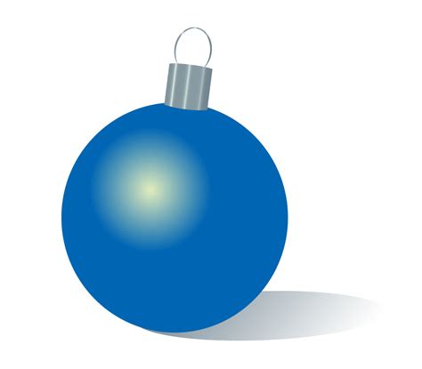 OnlineLabels Clip Art - Blue Christmas ornament