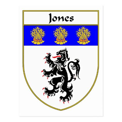 Jones Coat of Arms/Family Crest (Wales) Postcard | Zazzle