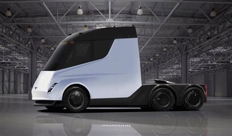 Tesla Semi truck rendered based on leaked image