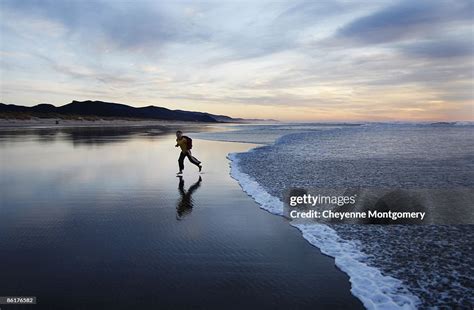 Running In Sunset High-Res Stock Photo - Getty Images