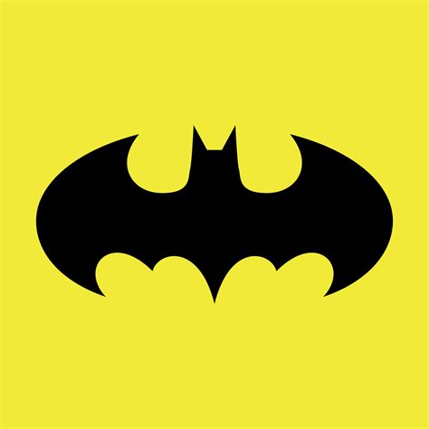 Batman Logo, Batman Signal On Yellow Background 17119709 Vector Art at ...