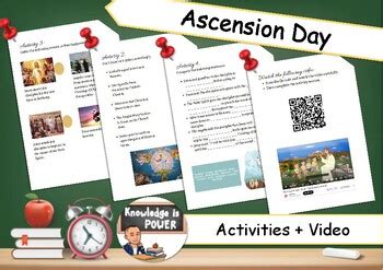 The Ascension of Jesus | Ascension Day | Activities + Video | TPT