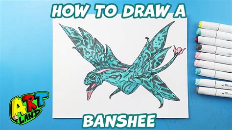 How to Draw a Banshee from Avatar 2 - YouTube