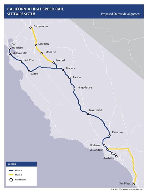 California High Speed Rail Map - Ricca Chloette