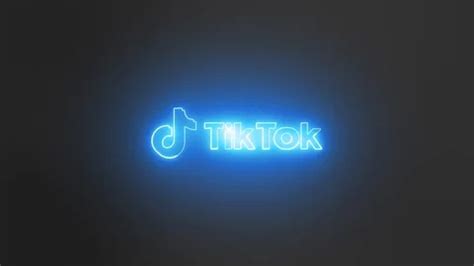 TikTok Logo Neon Sign | Stock Video | Pond5