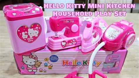 Hello Kitty Mini Kitchen Household Play Set for Kids - YouTube