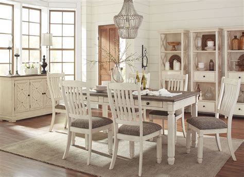 Bolanburg White and Gray Rectangular Dining Room Set from Ashley | Coleman Furniture