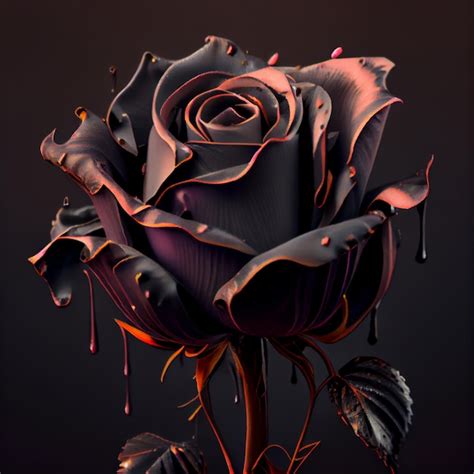 Premium Photo | Black rose flower close up dark roses background ...