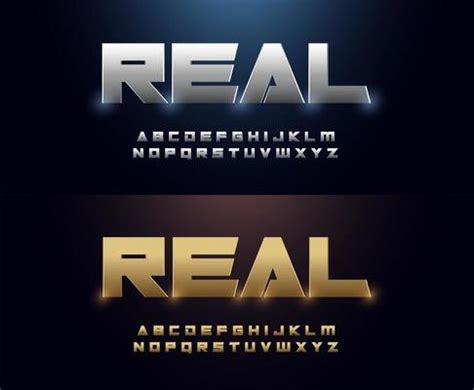 Metallic Font Vector Art, Icons, and Graphics for Free Download