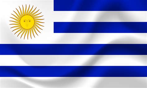 Uruguay flag. Flag of Uruguay . Uruguay flag illustration. Uruguayan background. 29748826 Vector ...