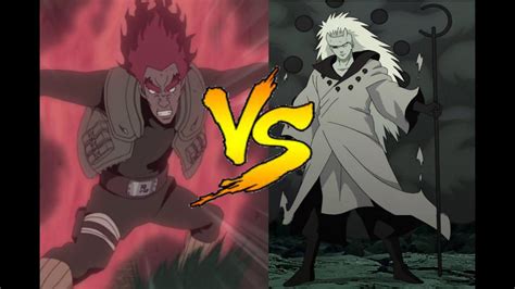 Rematch! Might Guy vs Sage Of Six Paths Madara. This time, Both of them know each others ...