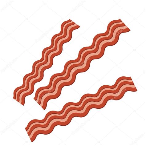 Bacon strip vector icon — Stock Vector © briangoff #99957046