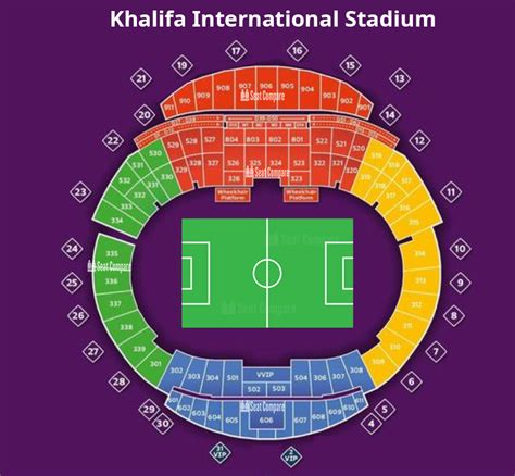 Khalifa International Stadium Seat Map