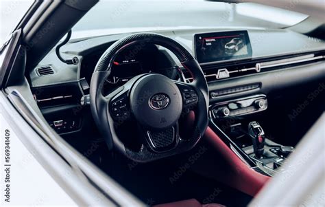 Seattle, WA, USA Feb 2, 2023 Toyota Supra interior Stock Photo | Adobe Stock