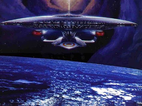 Enterprise D over Earth, enterprise d, star trek, HD wallpaper | Peakpx