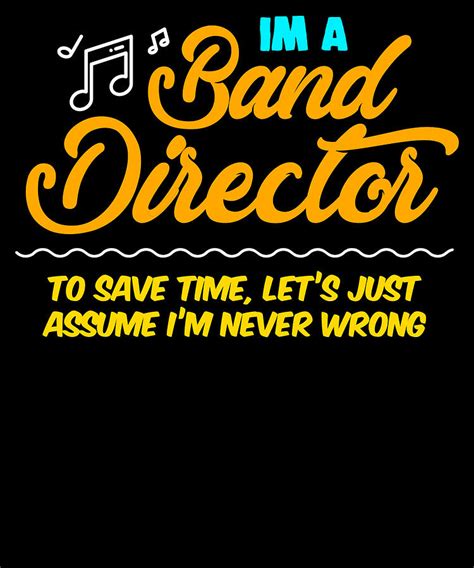 Funny Band Director Music Apparel Digital Art by Michael S