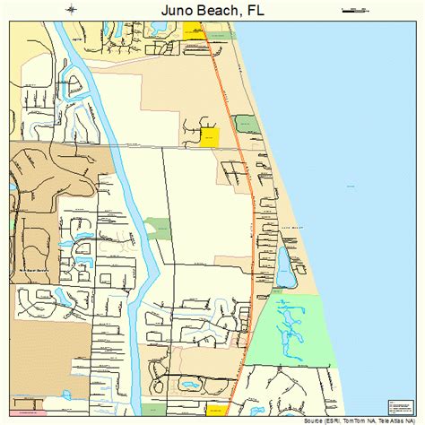 Juno Beach Florida Street Map 1235850