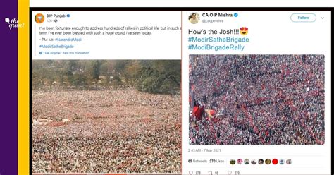 Fact-Check of Crowd at PM Modi’s West Bengal Rally | Old Photos of Left Rallies Shared as Prime ...