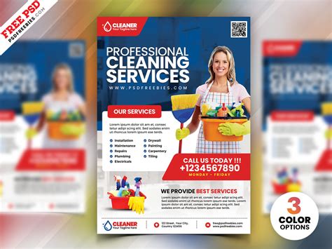 Cleaning Service Flyer PSD | PSDFreebies.com