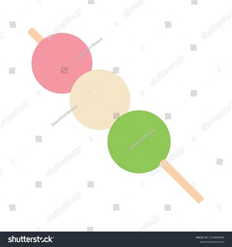 Dango Dessert Stick Vector Emoji Food Stock Vector (Royalty Free) 2199898999 | Shutterstock