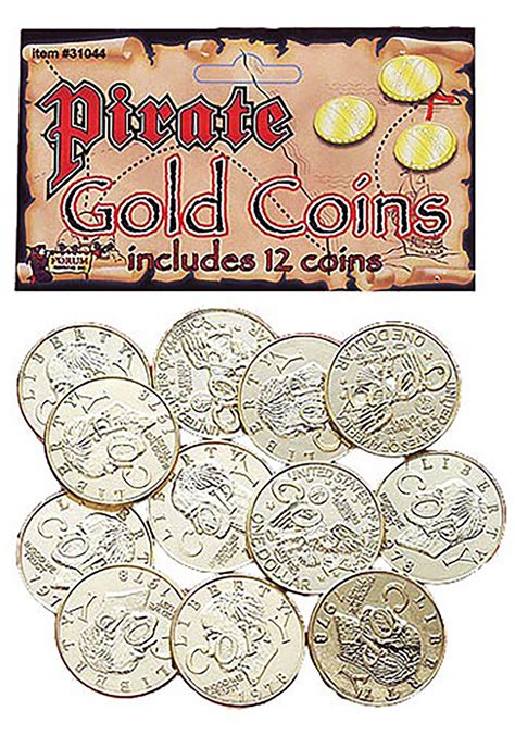 Gold Pirate Coins