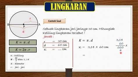 Cara Menghitung Luas Lingkaran Dan Keliling Lingkaran Rumus Lingkaran - Riset