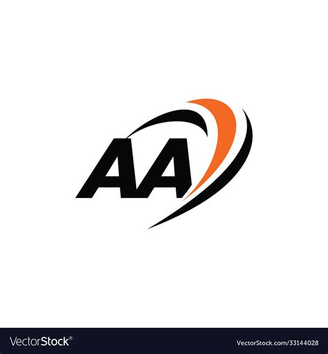 Aa monogram logo Royalty Free Vector Image - VectorStock