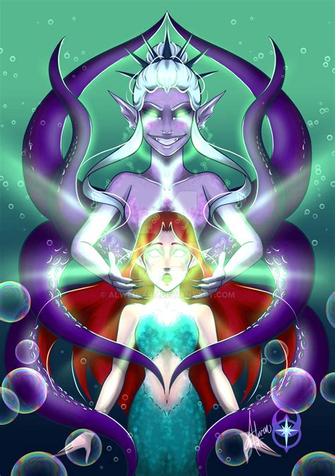 Ariel and Ursula by Alwen-Art on DeviantArt