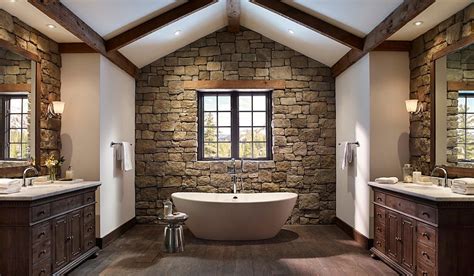 30 Exquisite and Inspired Bathrooms with Stone Walls