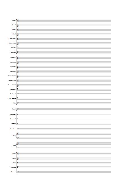 Orchestral Score Paper | StaffPaper.net