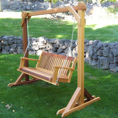 WoodCountry Basic Porch Swing Stand & Reviews | Wayfair | Porch swing frame, Porch swing, Diy ...