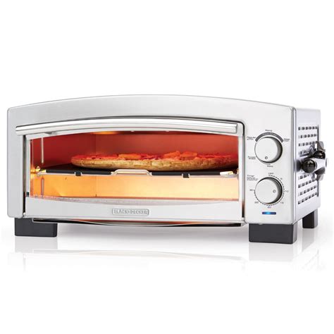 BLACK+DECKER P300S 5-Minute Pizza Oven & Snack Maker, Pizza Oven, Toaster Oven, Stainless Steel