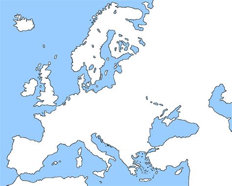 Blank map of Europe without borders by EricVonSchweetz on DeviantArt