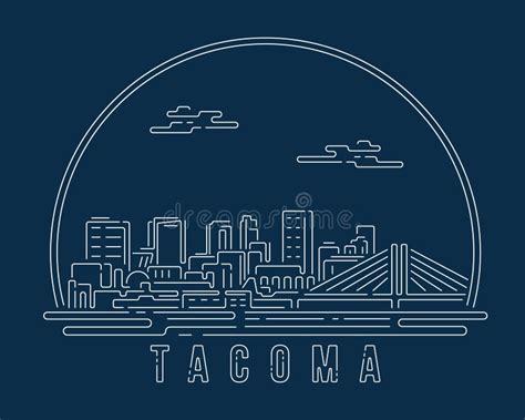 Tacoma Skyline Vector Stock Illustrations – 13 Tacoma Skyline Vector ...