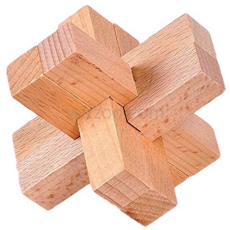 Wooden 6 Pieces Burr Interlocking Puzzle – WizZon