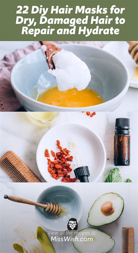 22 Diy Hair Masks for Dry, Damaged Hair (Repair and Hydrate Your Hair ...